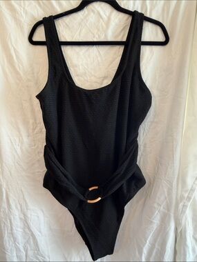 Black One-Piece Swimsuit